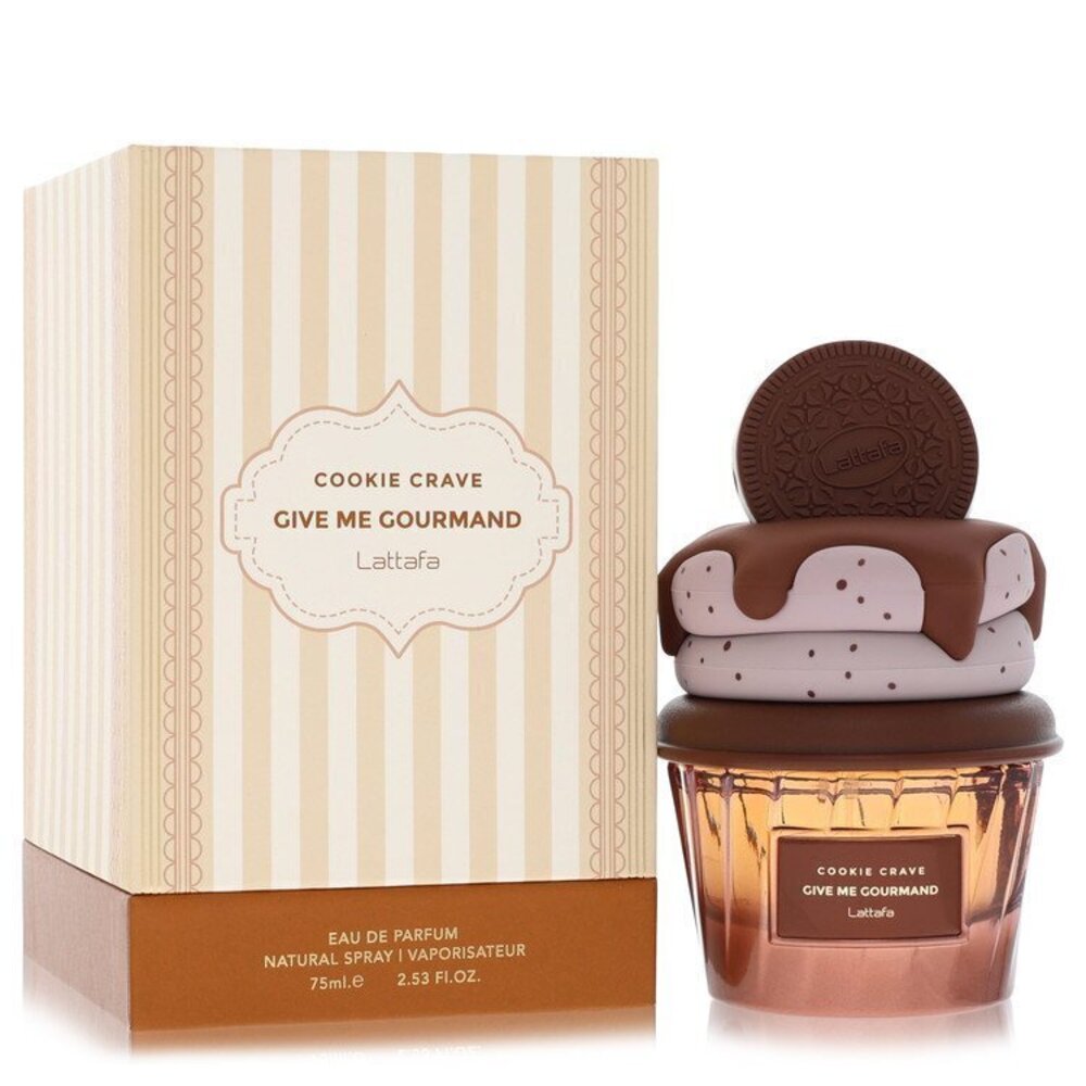 Lattafa Give Me Gourmand Cookie Crave by Lattafa Eau De Parfum Spray (Unisex) 2.